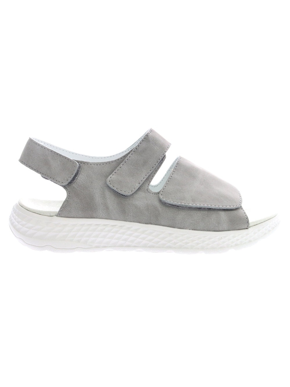 Propet Light Gray Kids Adjustable Hook-and-Loop Sandal Size 7.5